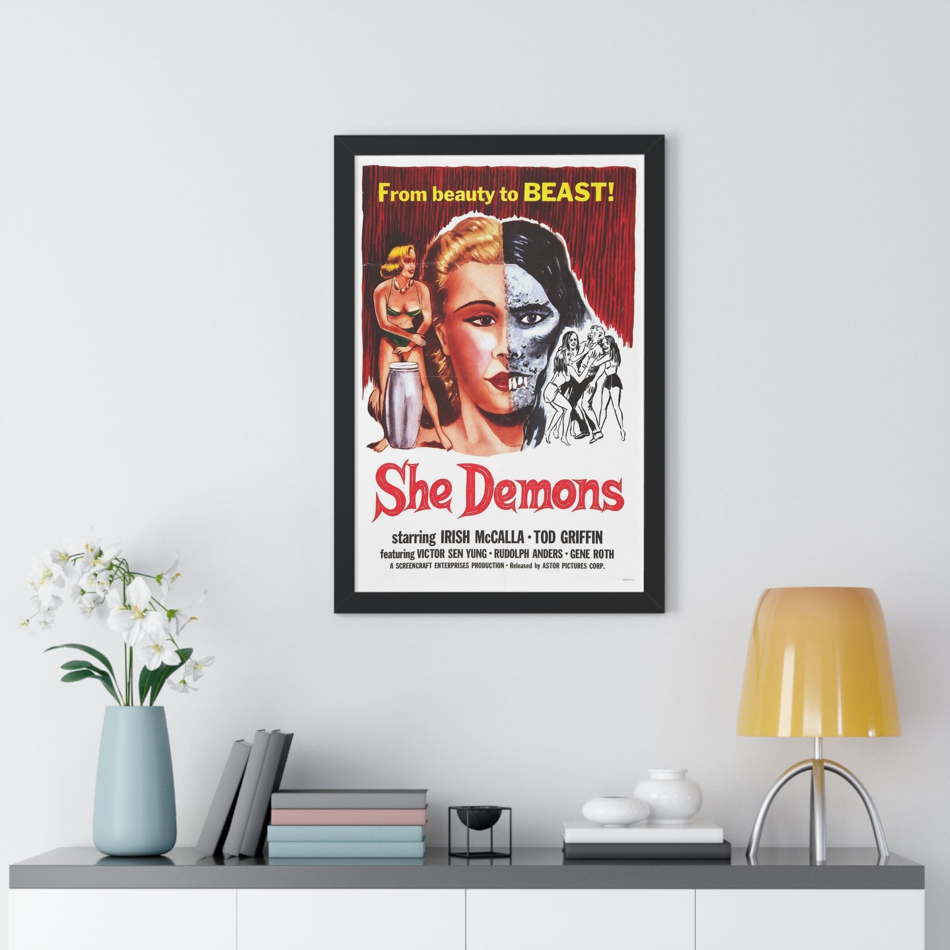 SHE DEMONS 1958 - Framed Movie Poster-The Sticker Space