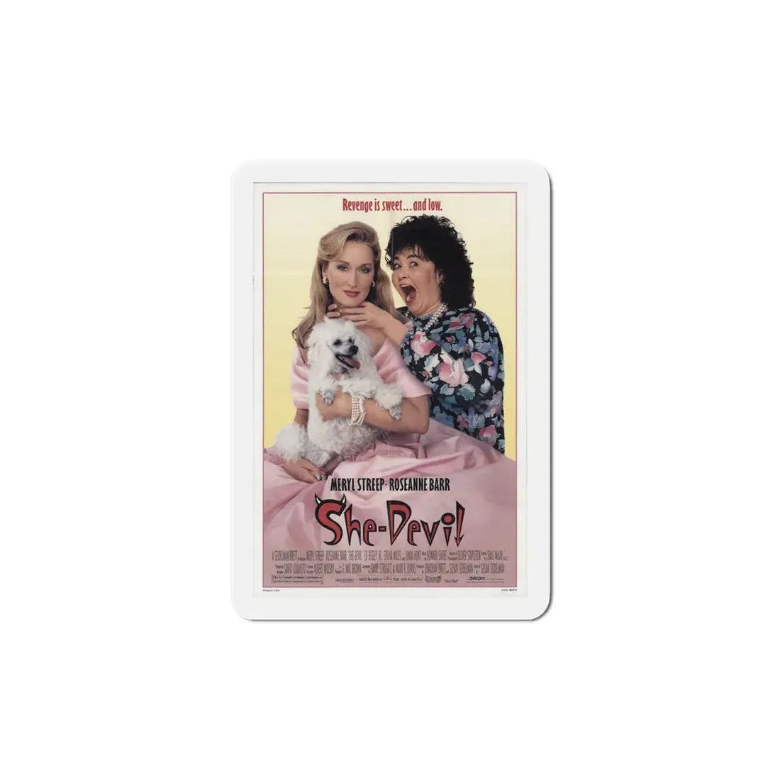 She Devil 1989 Movie Poster Refrigerator Magnet 6 Inch - The Sticker Space