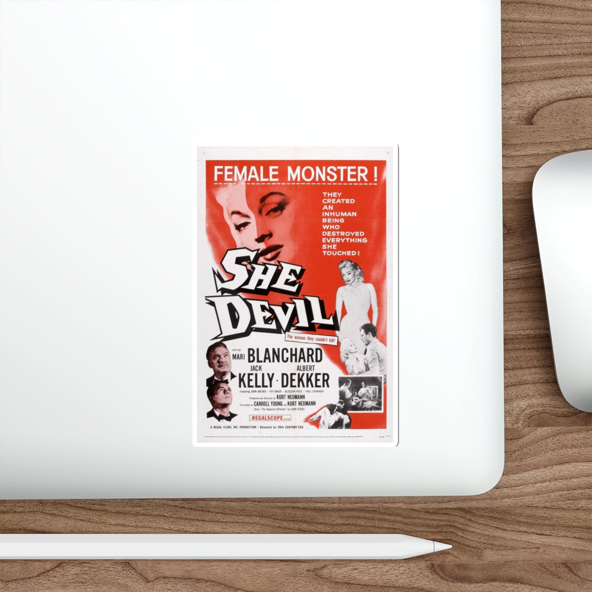 SHE DEVIL 1989 Movie Poster STICKER Vinyl Die-Cut Decal-The Sticker Space