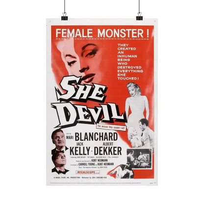 SHE DEVIL 1989 - Paper Movie Poster 12″ x 18″ Matte - The Sticker Space