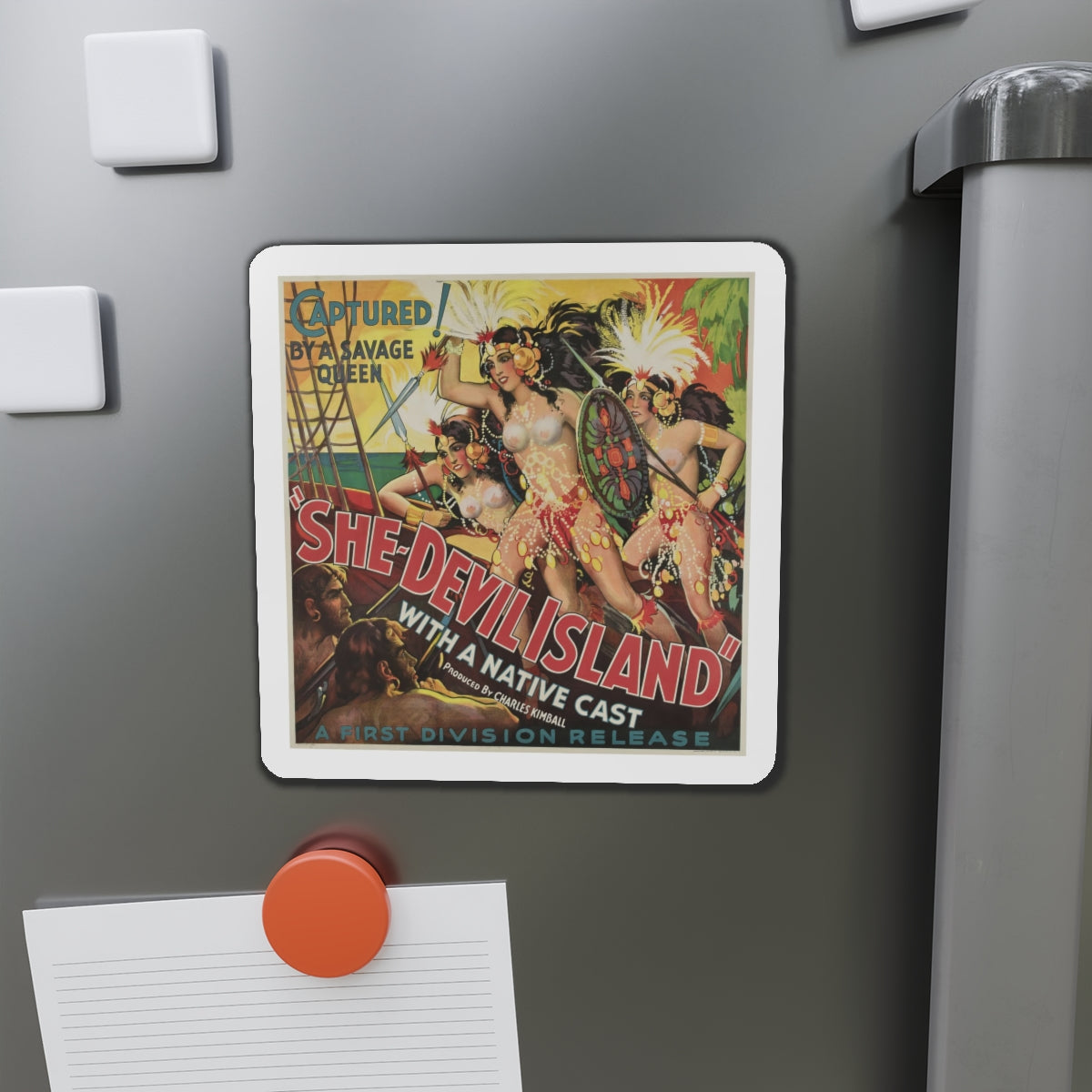 SHE-DEVIL ISLAND 1936 Movie Poster - Refrigerator Magnet-The Sticker Space