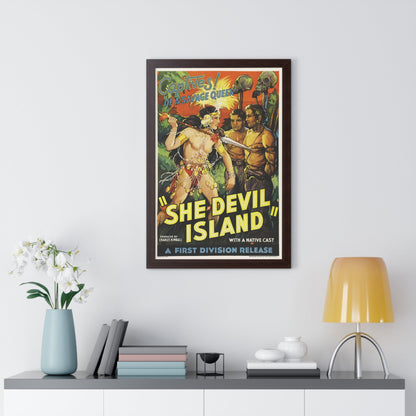 SHE-DEVIL ISLAND (2) - Framed Movie Poster-The Sticker Space