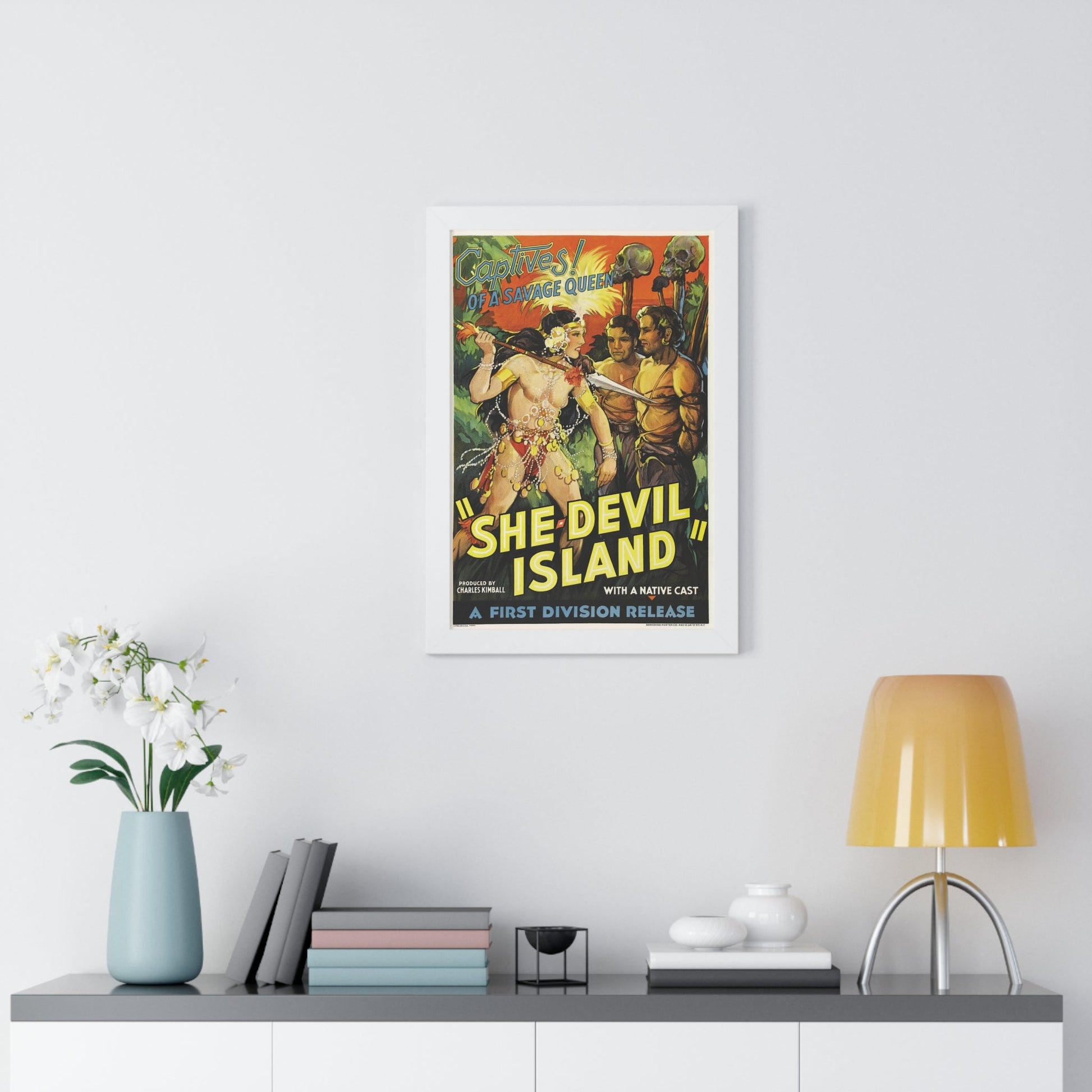 SHE-DEVIL ISLAND (2) - Framed Movie Poster-The Sticker Space