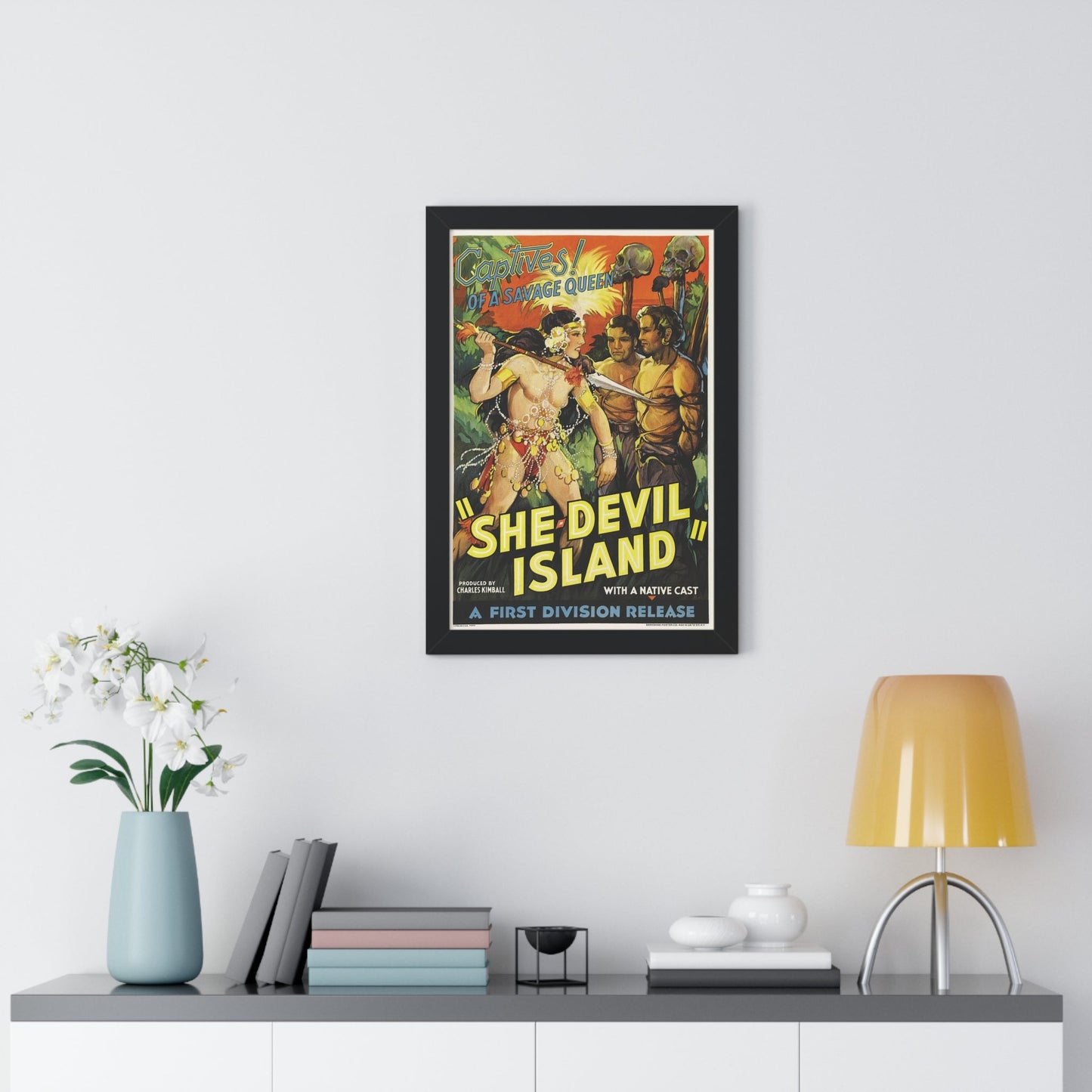 SHE-DEVIL ISLAND (2) - Framed Movie Poster-The Sticker Space