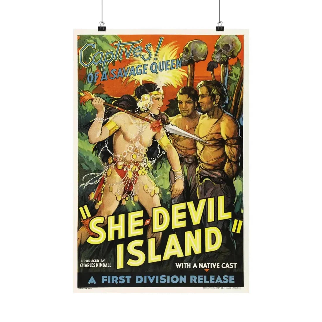 SHE-DEVIL ISLAND (2) - Paper Movie Poster 16″ x 24″ Matte - The Sticker Space