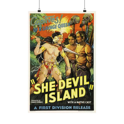 SHE-DEVIL ISLAND (2) - Paper Movie Poster 16″ x 24″ Matte - The Sticker Space