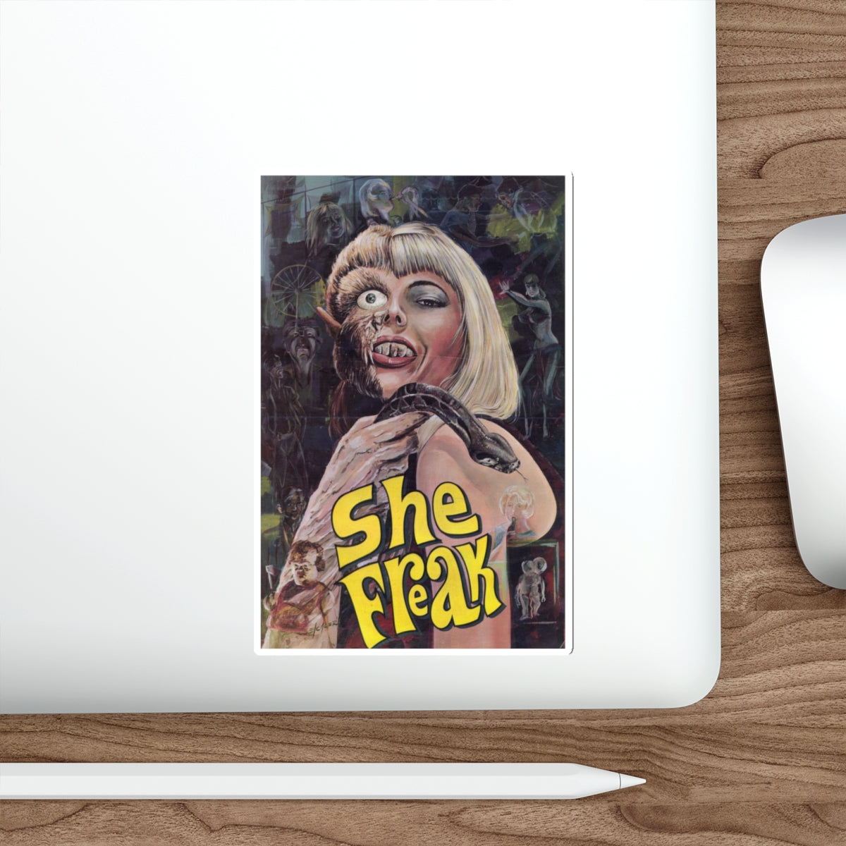 SHE FREAK 1967 Movie Poster STICKER Vinyl Die-Cut Decal-The Sticker Space