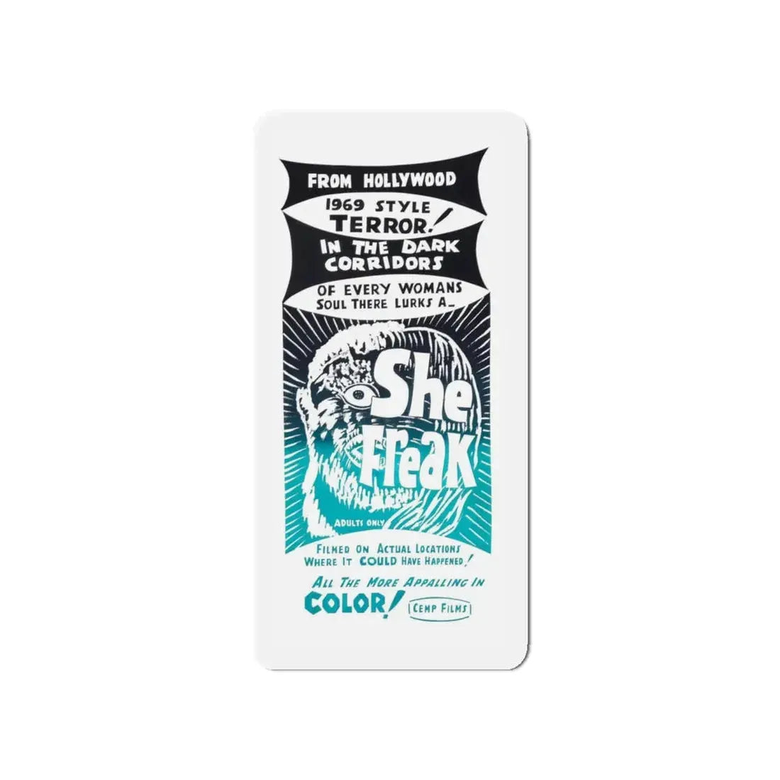 SHE FREAK (2) 1967 Movie Poster - Refrigerator Magnet 4 Inch - The Sticker Space