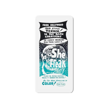 SHE FREAK (2) 1967 Movie Poster - Refrigerator Magnet 4 Inch - The Sticker Space