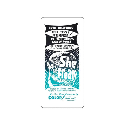 SHE FREAK (2) 1967 Movie Poster STICKER Vinyl Die-Cut Decal 2 Inch - The Sticker Space
