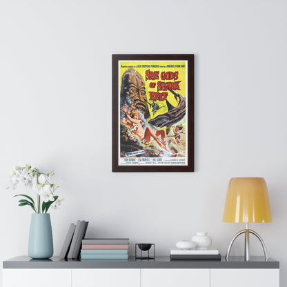 SHE GODS OF SHARK REEF 1958 - Framed Movie Poster-The Sticker Space