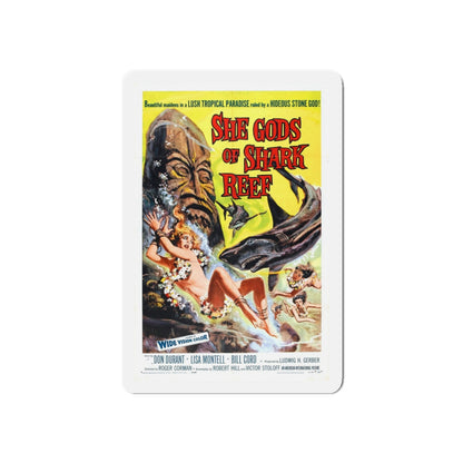 SHE GODS OF SHARK REEF 1958 Movie Poster - Refrigerator Magnet-6 × 6"-The Sticker Space