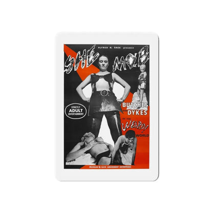 SHE MOB 1968 Movie Poster - Refrigerator Magnet 6 Inch - The Sticker Space