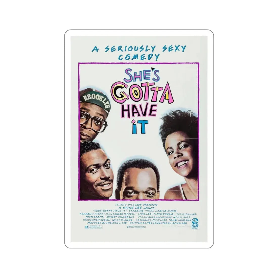 She's Gotta Have It 1986 Movie Poster STICKER Vinyl Die-Cut Decal 6 Inch - The Sticker Space
