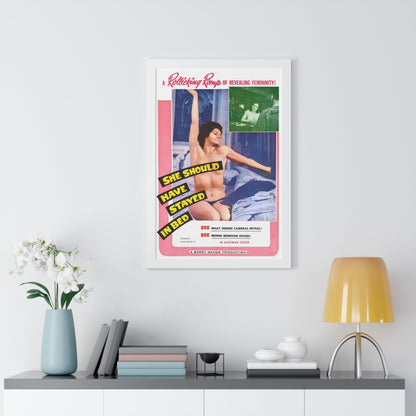 SHE SHOULD HAVE STAYED IN BED 1963 - Framed Movie Poster-The Sticker Space