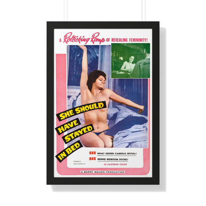 SHE SHOULD HAVE STAYED IN BED 1963 - Framed Movie Poster-20" x 30"-The Sticker Space