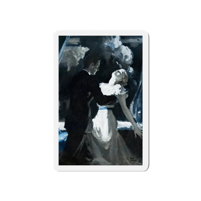 She Swallowed the Dylithium Crystals Again, 1930's (Magazine Illustration) Refrigerator Magnet 3 Inch Die-Cut - The Sticker Space