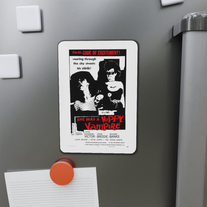 SHE WAS A HIPPY VAMPIRE (THE WILD WILD WORLD OF BATWOMAN) 1966 Movie Poster - Refrigerator Magnet-The Sticker Space