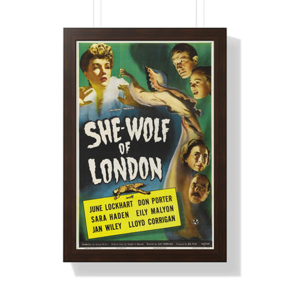 SHE-WOLF OF LONDON 1946 - Framed Movie Poster-16″ x 24″-The Sticker Space