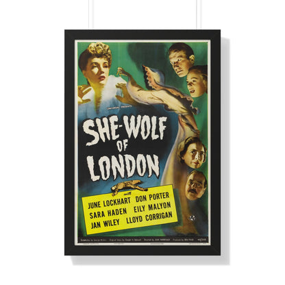 SHE-WOLF OF LONDON 1946 - Framed Movie Poster-20" x 30"-The Sticker Space