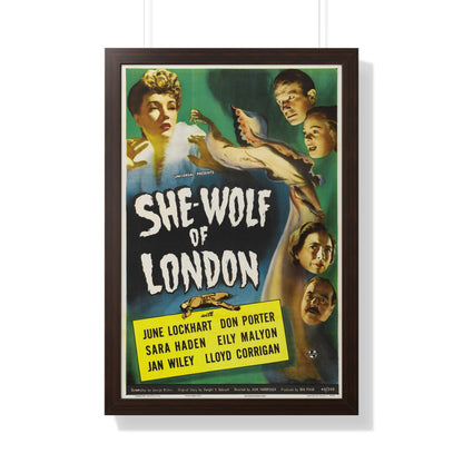 SHE-WOLF OF LONDON 1946 - Framed Movie Poster-20" x 30"-The Sticker Space