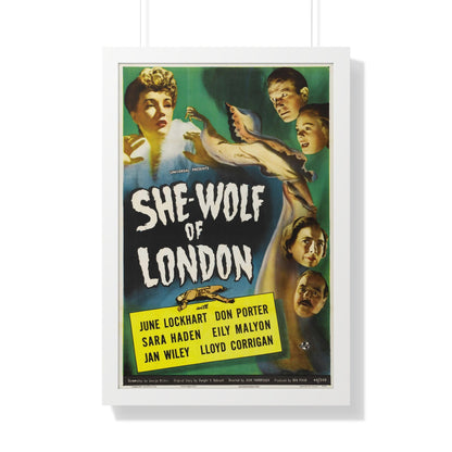 SHE-WOLF OF LONDON 1946 - Framed Movie Poster-20" x 30"-The Sticker Space