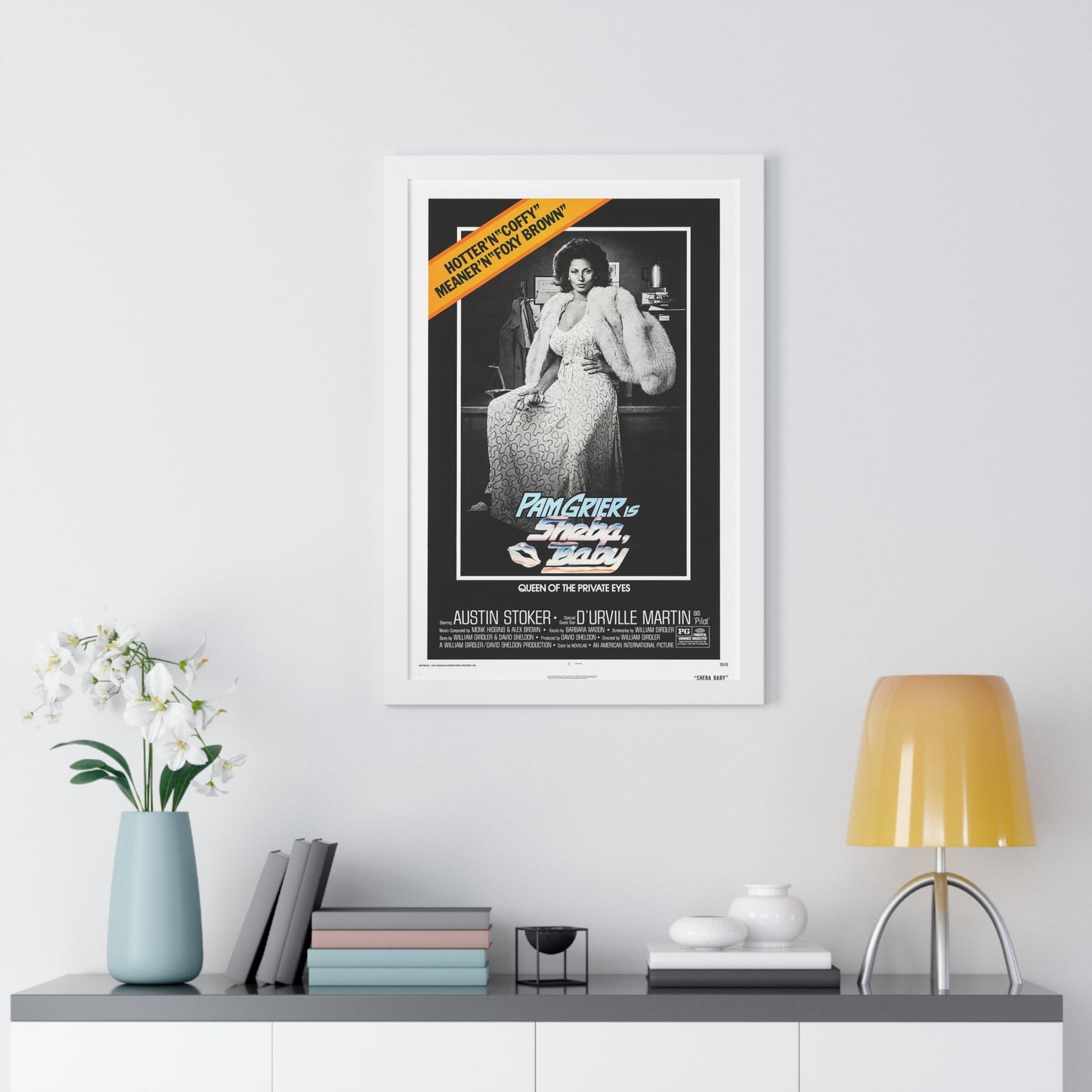 SHEBA BABY 1975 - Framed Movie Poster-The Sticker Space