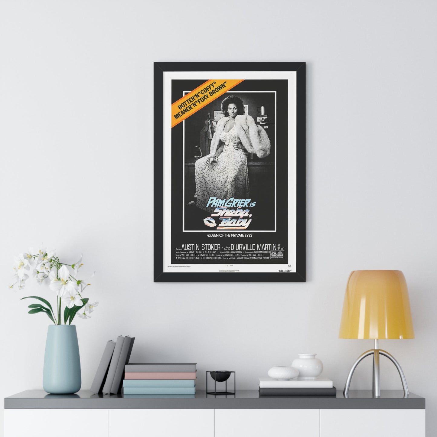 SHEBA BABY 1975 - Framed Movie Poster-The Sticker Space