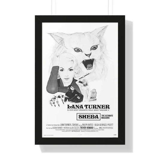 SHEBA (PERSECUTION) 1974 - Framed Movie Poster 16″ x 24″ Black - The Sticker Space