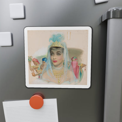 Sheba's Secret, The American Weekly story illustration (Magazine Illustration) Refrigerator Magnet-The Sticker Space