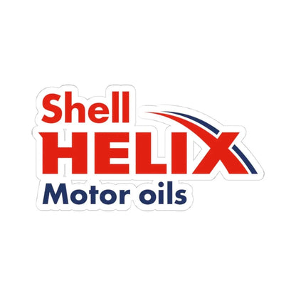 Shell Helix Motor oils (Logo) STICKER Vinyl Kiss-Cut Decal 4 Inch White - The Sticker Space