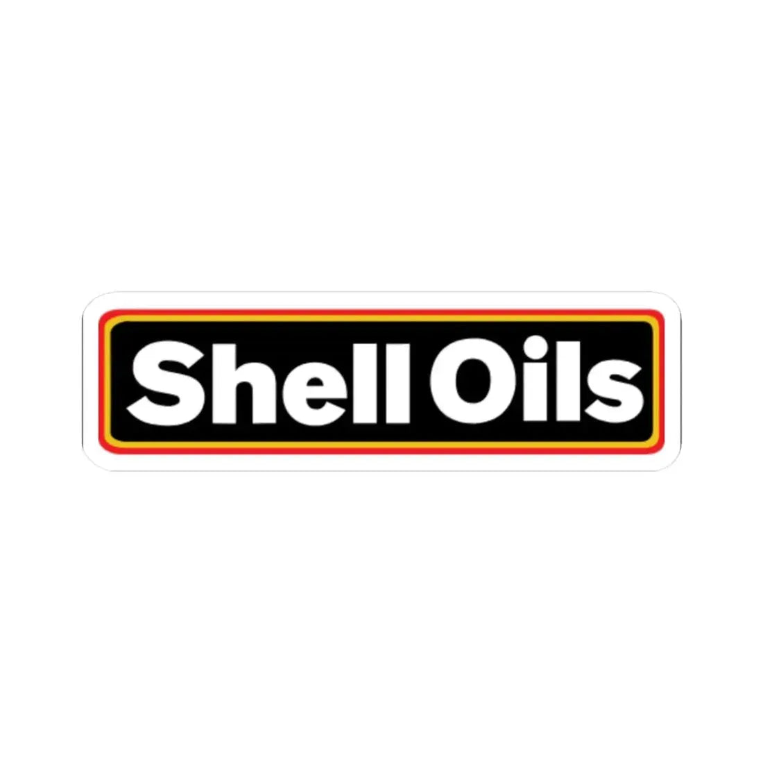 Shell Oils (sticker) (Logo) STICKER Vinyl Kiss-Cut Decal 3 Inch White - The Sticker Space