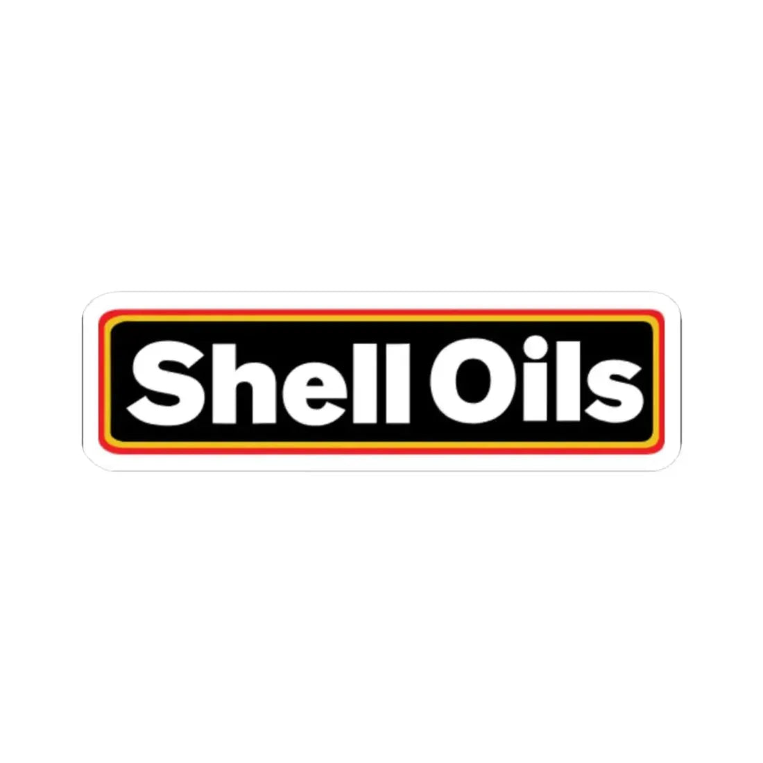 Shell Oils (sticker) (Logo) STICKER Vinyl Kiss-Cut Decal 4 Inch White - The Sticker Space