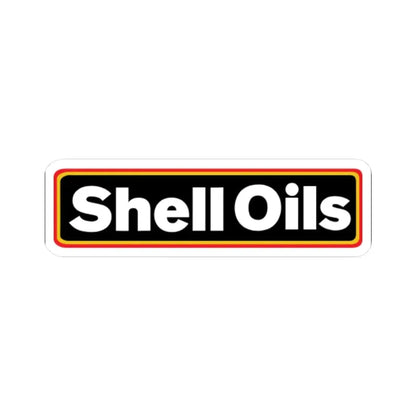 Shell Oils (sticker) (Logo) STICKER Vinyl Kiss-Cut Decal 4 Inch White - The Sticker Space