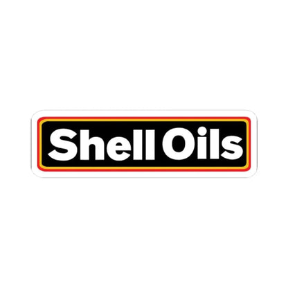 Shell Oils (sticker) (Logo) STICKER Vinyl Kiss-Cut Decal 6 Inch White - The Sticker Space