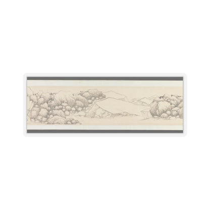 Shen Zhou - Autumn Colors among Streams and Mountains - ca. 1490–1500 v8 - STICKER Vinyl Kiss-Cut Decal