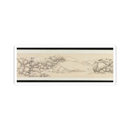 Shen Zhou - Autumn Colors among Streams and Mountains - ca. 1490–1500 v8 - STICKER Vinyl Kiss-Cut Decal