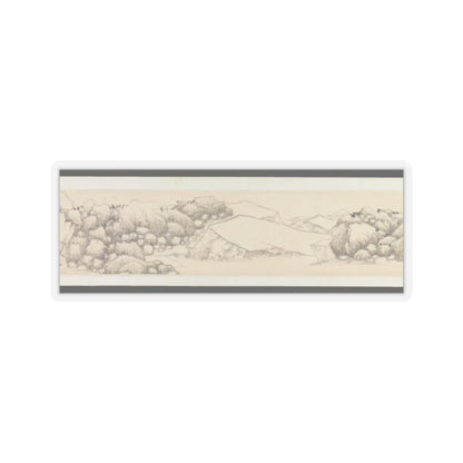 Shen Zhou - Autumn Colors among Streams and Mountains - ca. 1490–1500 v8 - STICKER Vinyl Kiss-Cut Decal