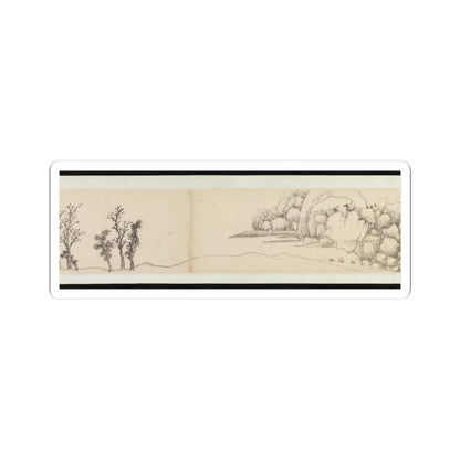 Shen Zhou - Autumn Colors among Streams and Mountains - ca. 1490–1500 v9 - STICKER Vinyl Kiss-Cut Decal