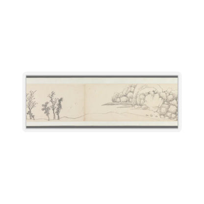 Shen Zhou - Autumn Colors among Streams and Mountains - ca. 1490–1500 v9 - STICKER Vinyl Kiss-Cut Decal