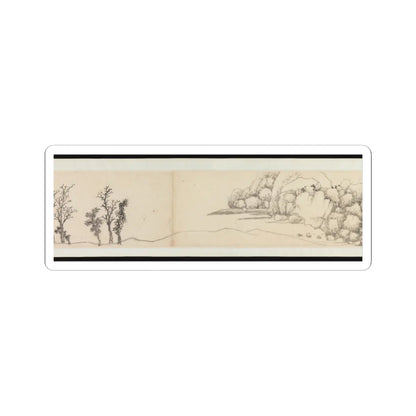 Shen Zhou - Autumn Colors among Streams and Mountains - ca. 1490–1500 v9 - STICKER Vinyl Kiss-Cut Decal