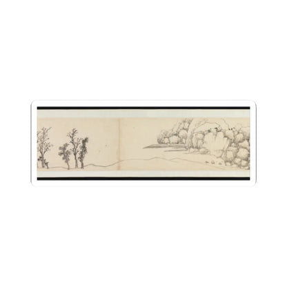 Shen Zhou - Autumn Colors among Streams and Mountains - ca. 1490–1500 v9 - STICKER Vinyl Kiss-Cut Decal