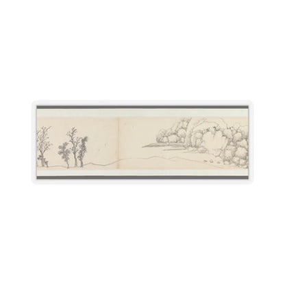 Shen Zhou - Autumn Colors among Streams and Mountains - ca. 1490–1500 v9 - STICKER Vinyl Kiss-Cut Decal