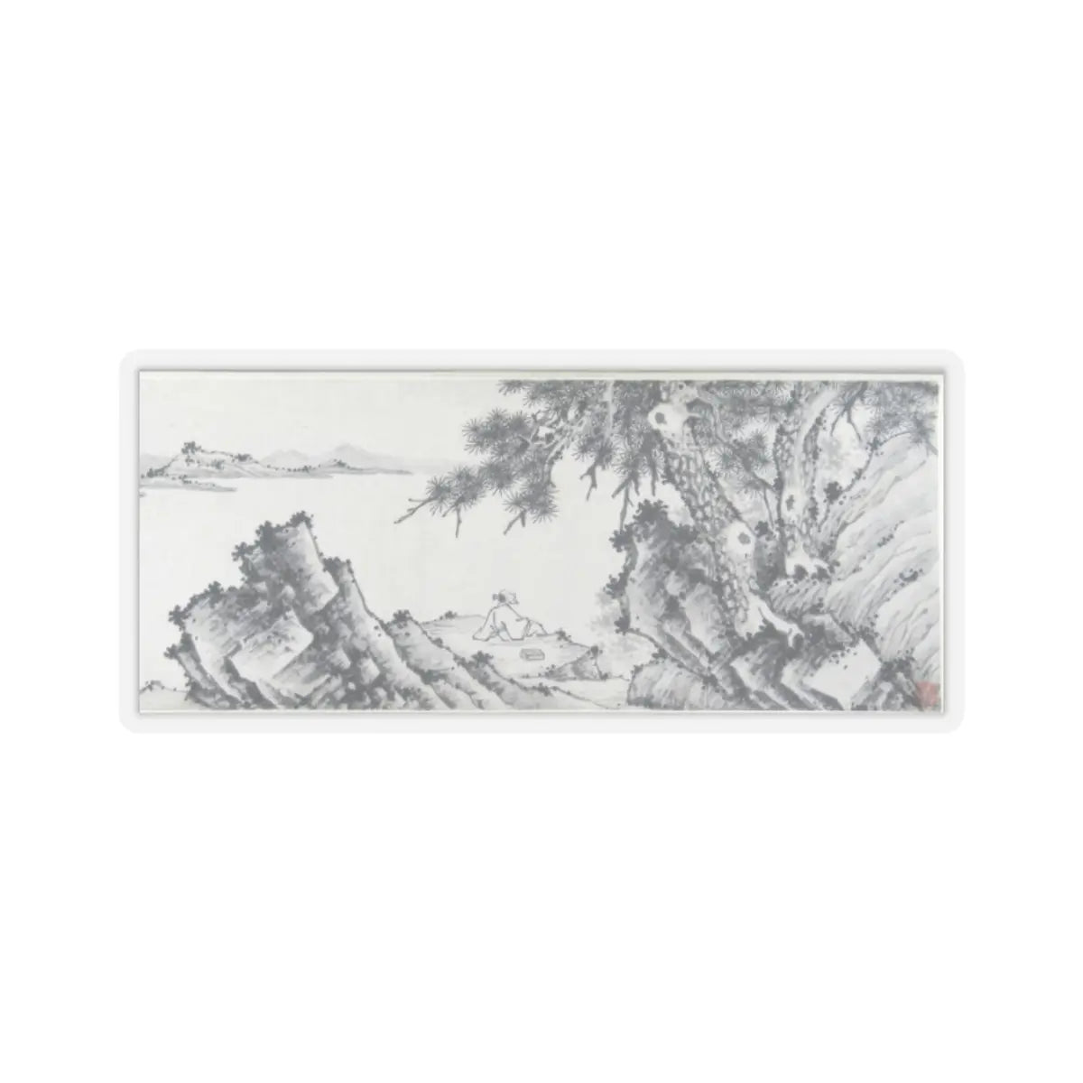Shen Zhou - Enjoying the Pines - unknown v1 - STICKER Vinyl Kiss-Cut Decal