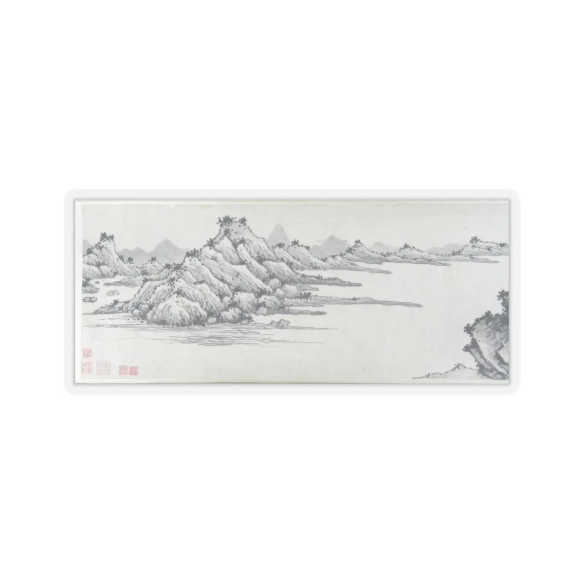 Shen Zhou - Enjoying the Pines - unknown v6 - STICKER Vinyl Kiss-Cut Decal