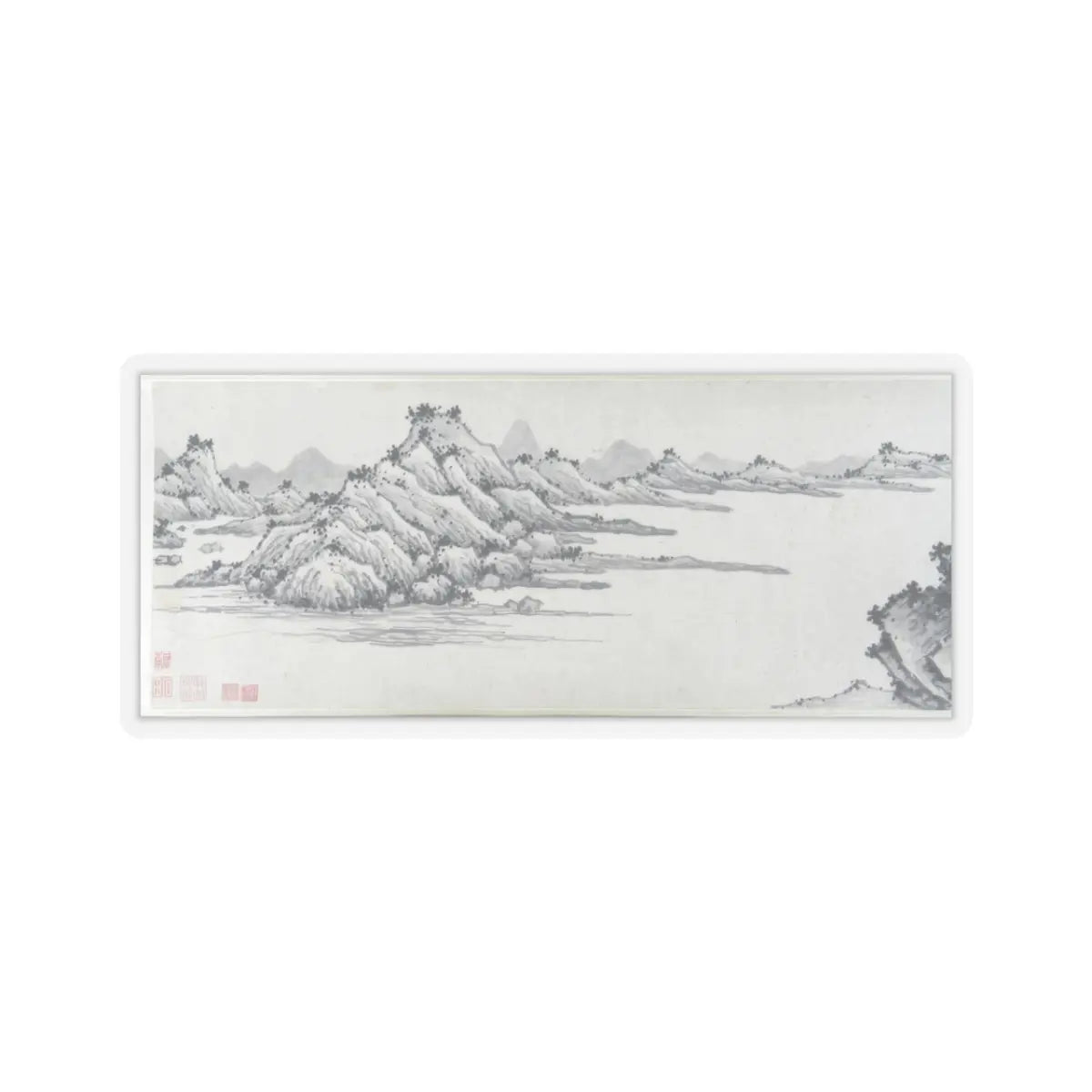 Shen Zhou - Enjoying the Pines - unknown v6 - STICKER Vinyl Kiss-Cut Decal