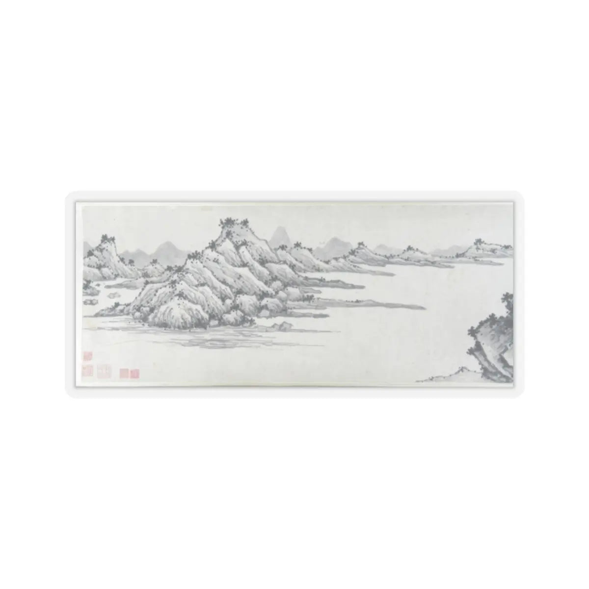 Shen Zhou - Enjoying the Pines - unknown v6 - STICKER Vinyl Kiss-Cut Decal