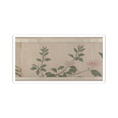 Shen Zhou - Flowers of the Four Seasons - unknown v11 - STICKER Vinyl Kiss-Cut Decal