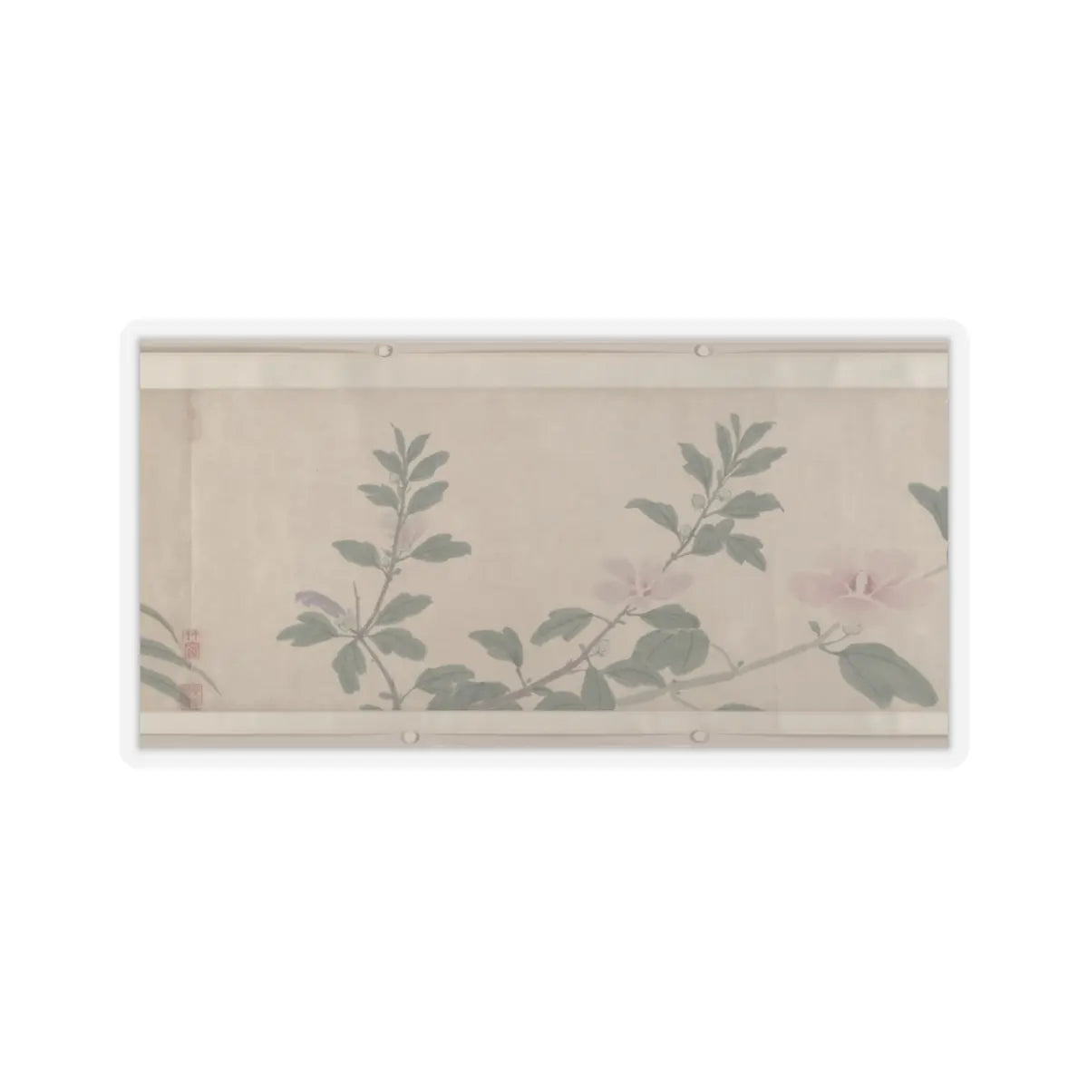 Shen Zhou - Flowers of the Four Seasons - unknown v11 - STICKER Vinyl Kiss-Cut Decal