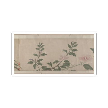 Shen Zhou - Flowers of the Four Seasons - unknown v11 - STICKER Vinyl Kiss-Cut Decal